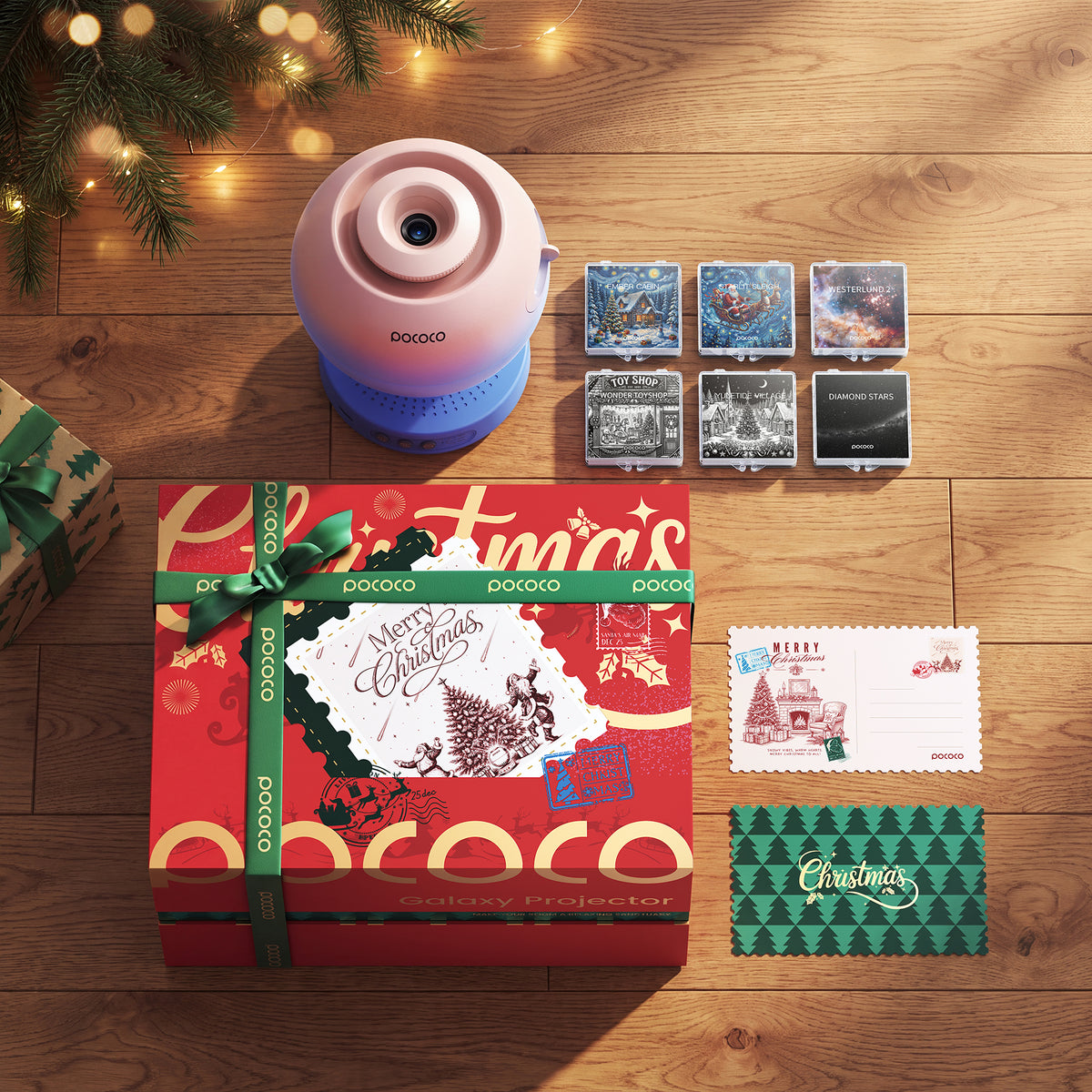 2026 POCOCO Christmas Star Projector Set