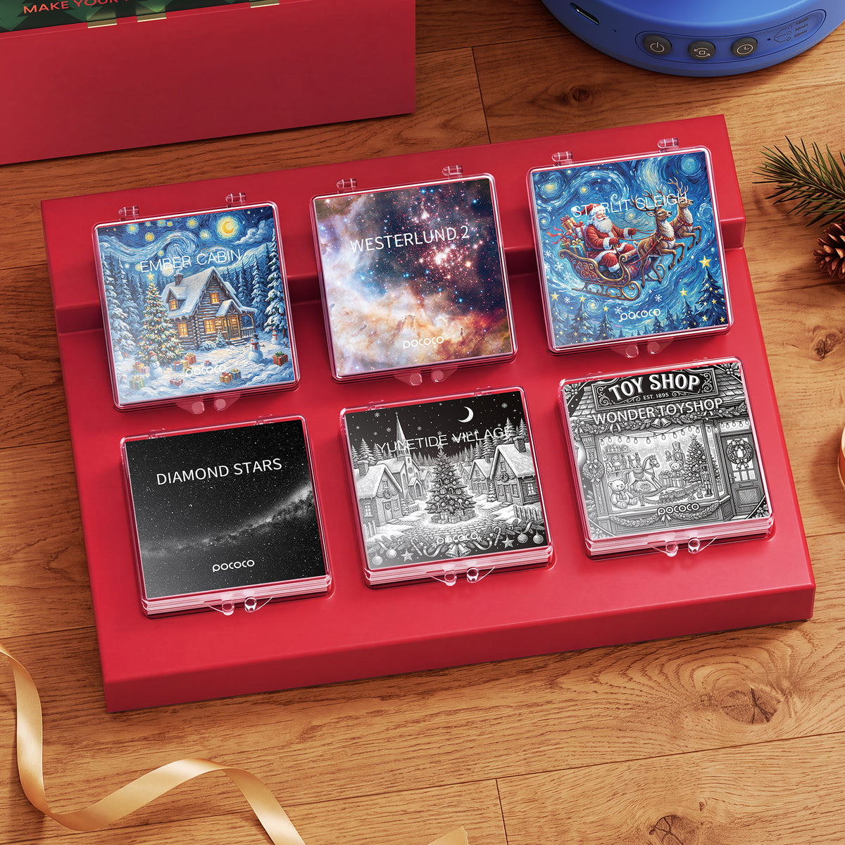 2026 POCOCO Christmas Star Projector Set
