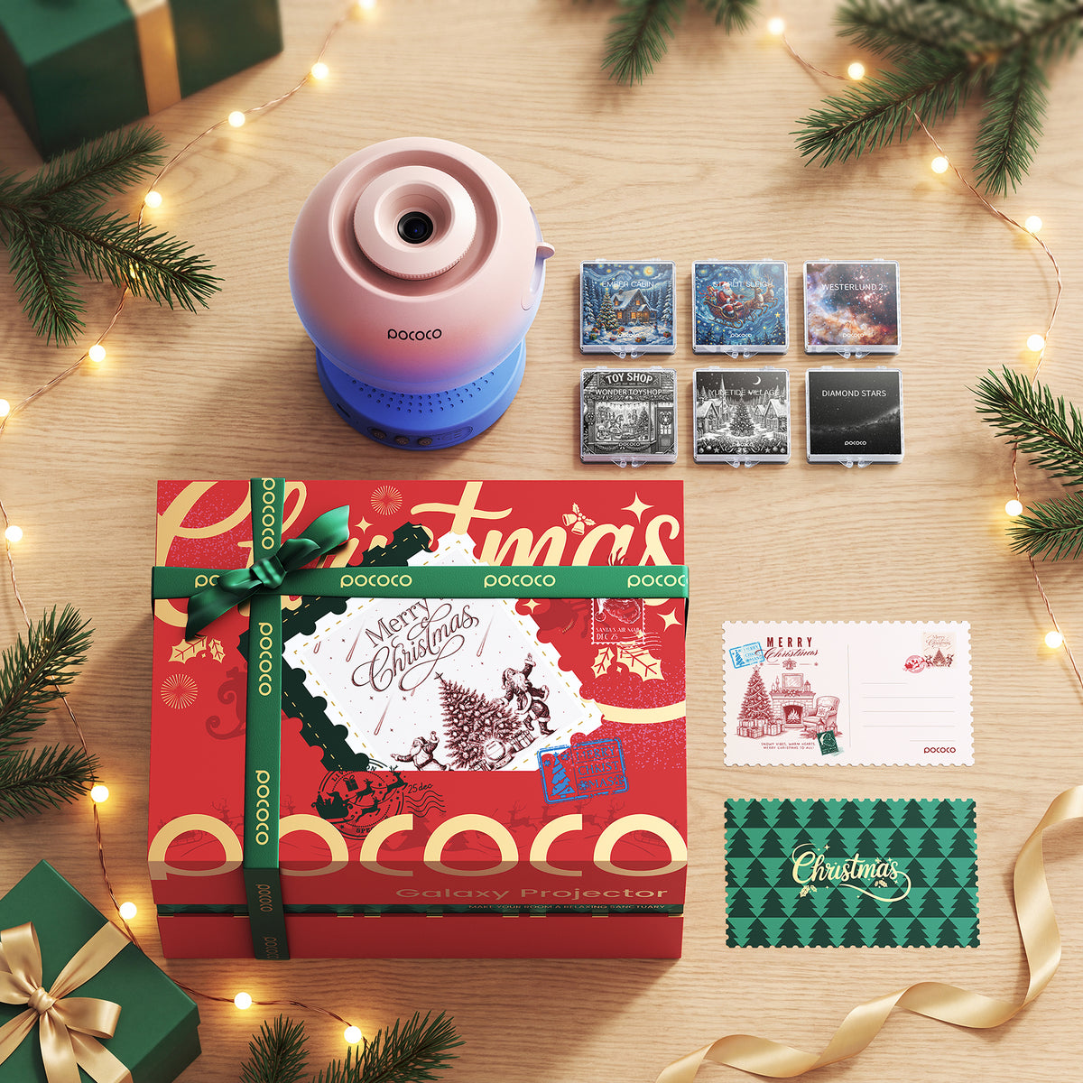2026 POCOCO Christmas Star Projector Set