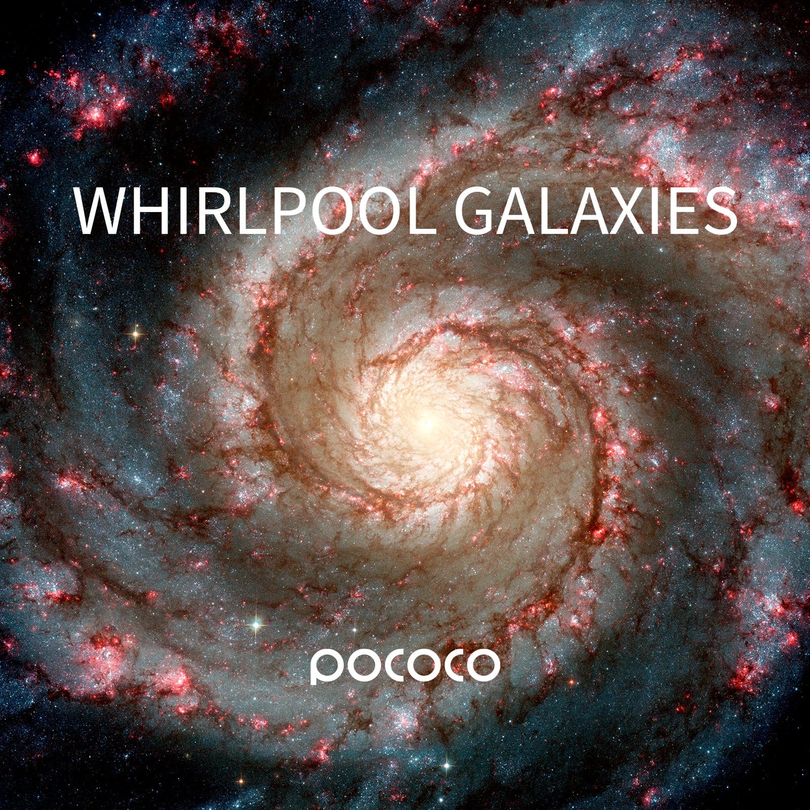 POCOCO Galaxy Projector Disc - Whirlpool Galaxies