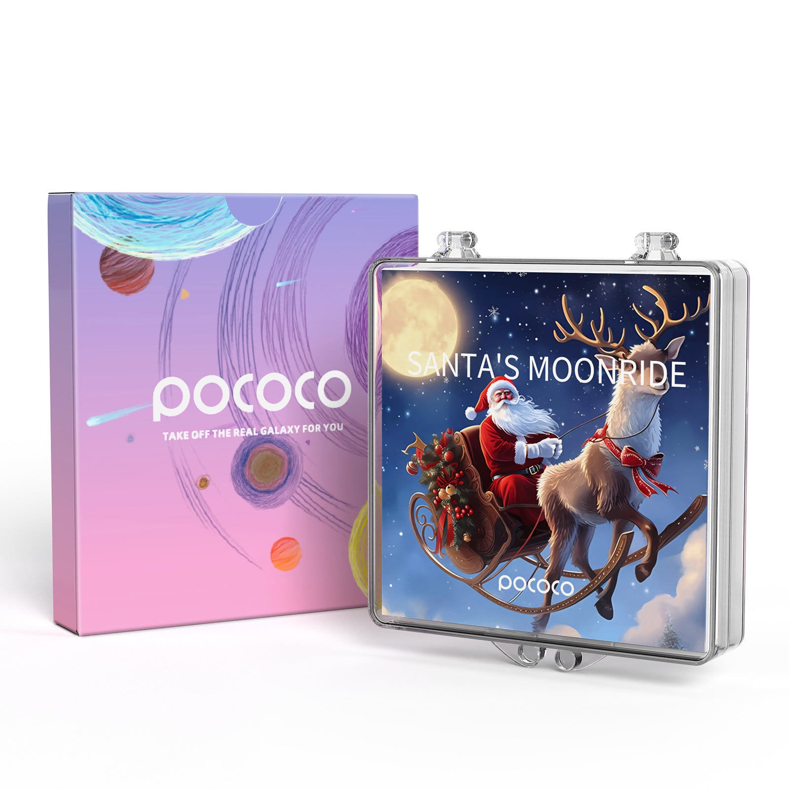 POCOCO Galaxy Projector Disc - Santa's Moonride