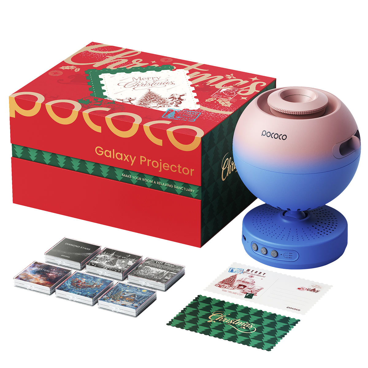 POCOCO 2026 Christmas Galaxy Projector Gift Set