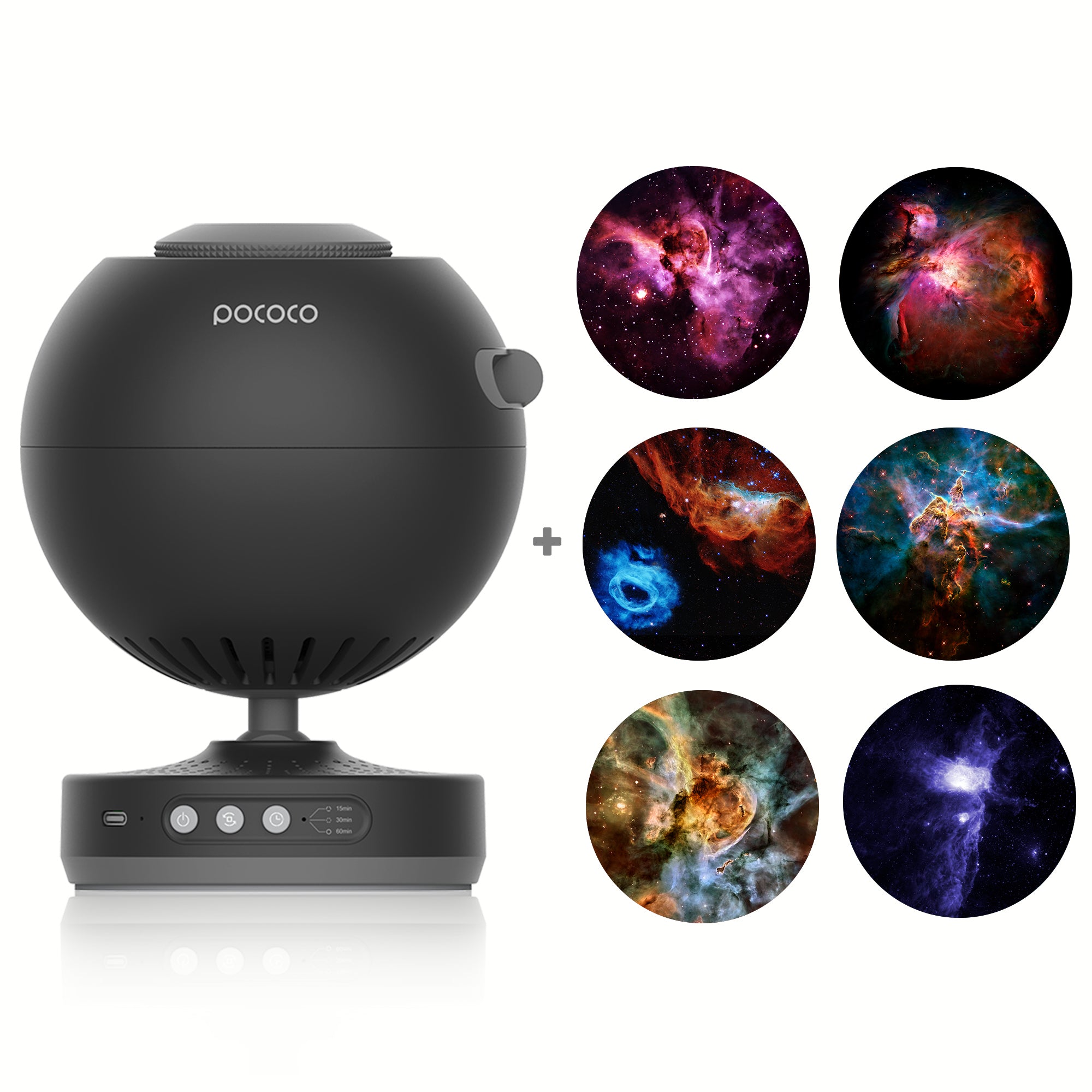POCOCO Realistic Constellation-1 Galaxy Star Projector Night Light Discs:  Realistic Galaxy Patterns, 5K Ultra HD, 96% Light Transmission, High  Brightness - 6-Piece Pack (Projector Not Included) 