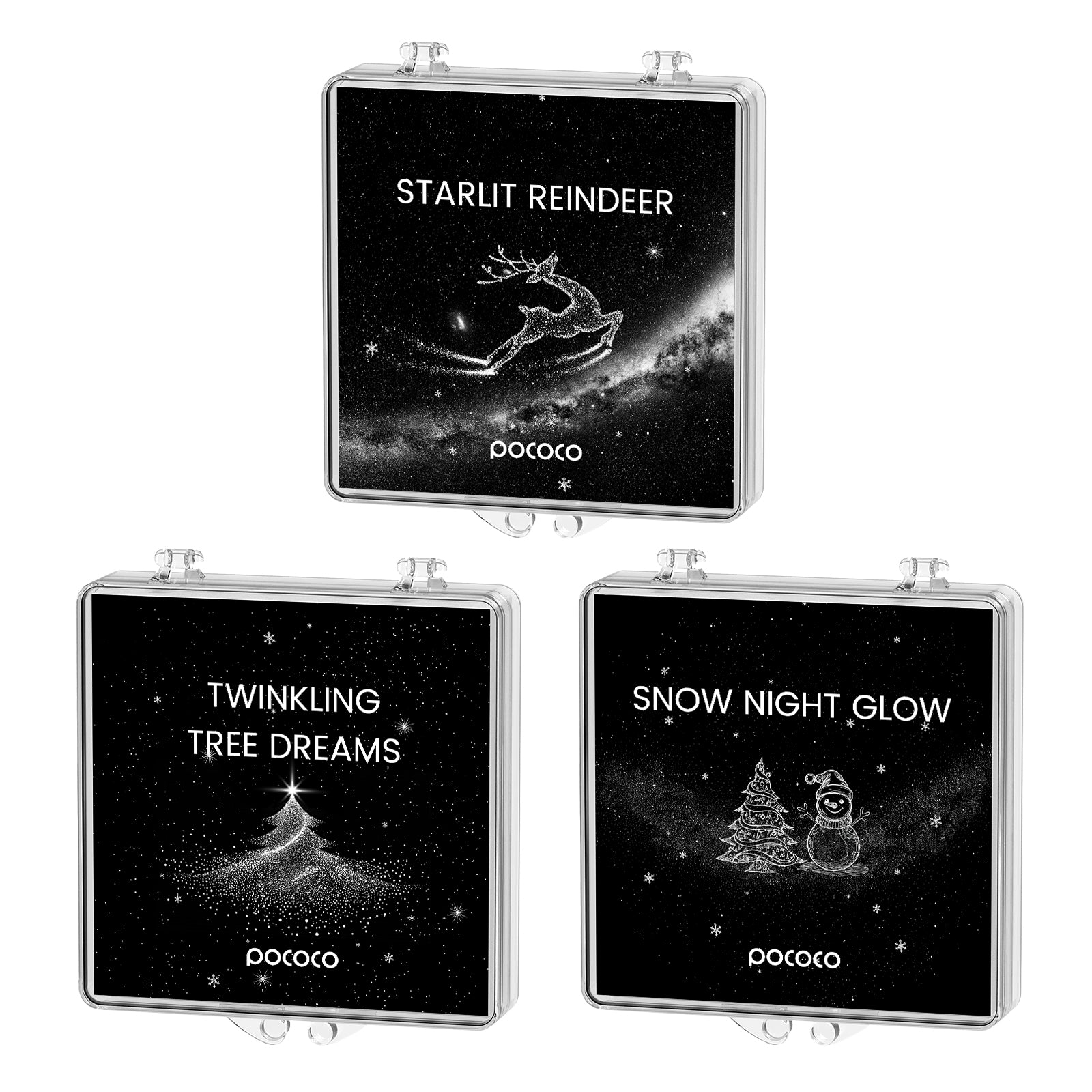 Starlit Christmas Galaxy Projector Discs Set (3 Discs)