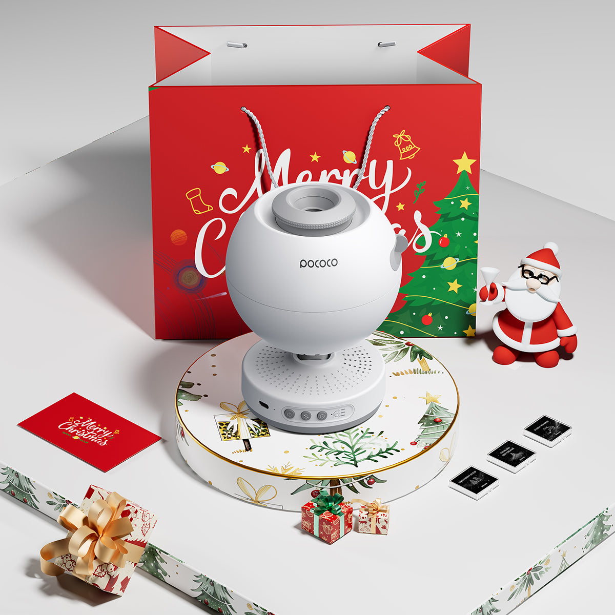 POCOCO Christmas Star Projector Set | 1 Projector + 12 Discs + Christmas Gift Bag