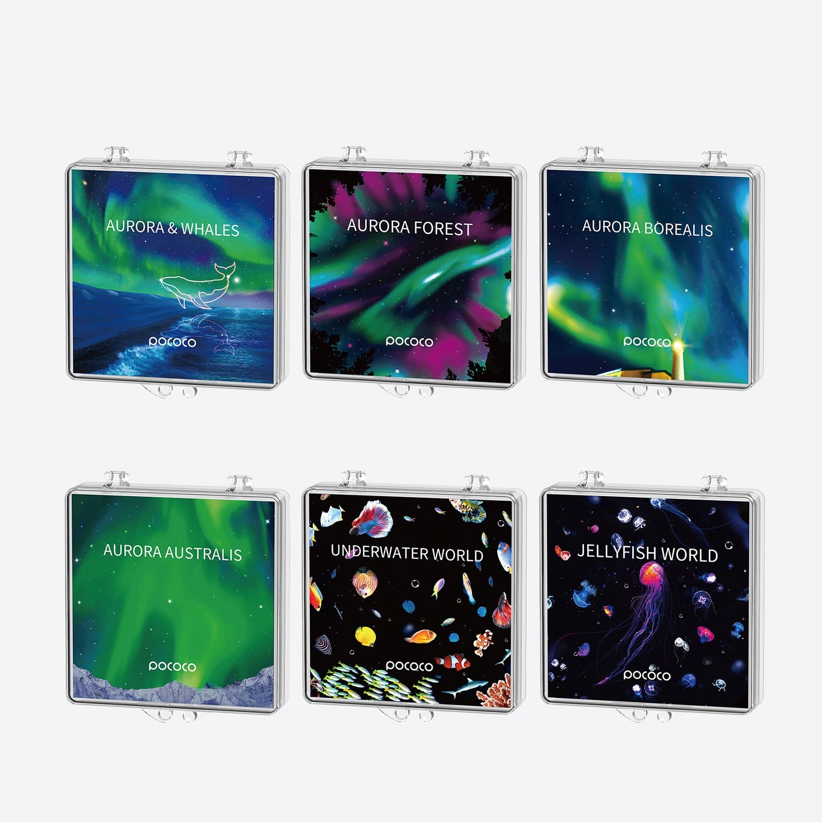 Aurora and Deep Sea Galaxy Projector Discs Set (6 Discs)