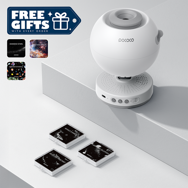 POCOCO Galaxy Projector | Star Projector + 3-disc Set + 3 Free Discs