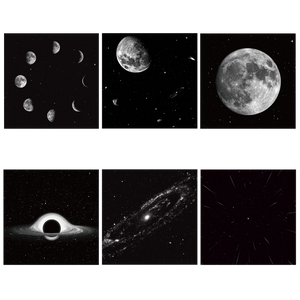 POCOCO Galaxy Projector 6 Discs - Moon And Stars