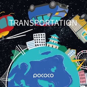 POCOCO Galaxy Projector Disc - Transportation
