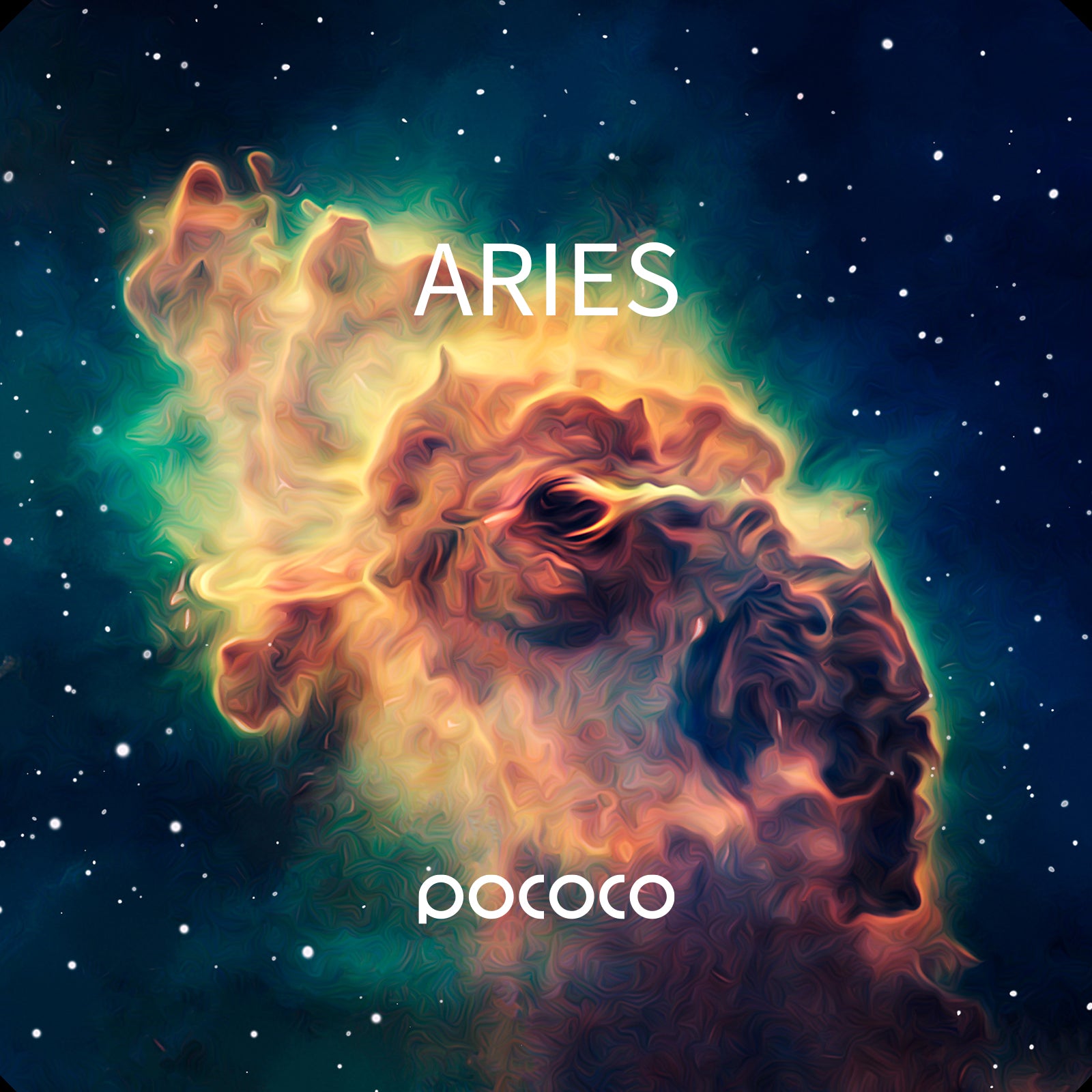 POCOCO Galaxy Projector Disc - Aries