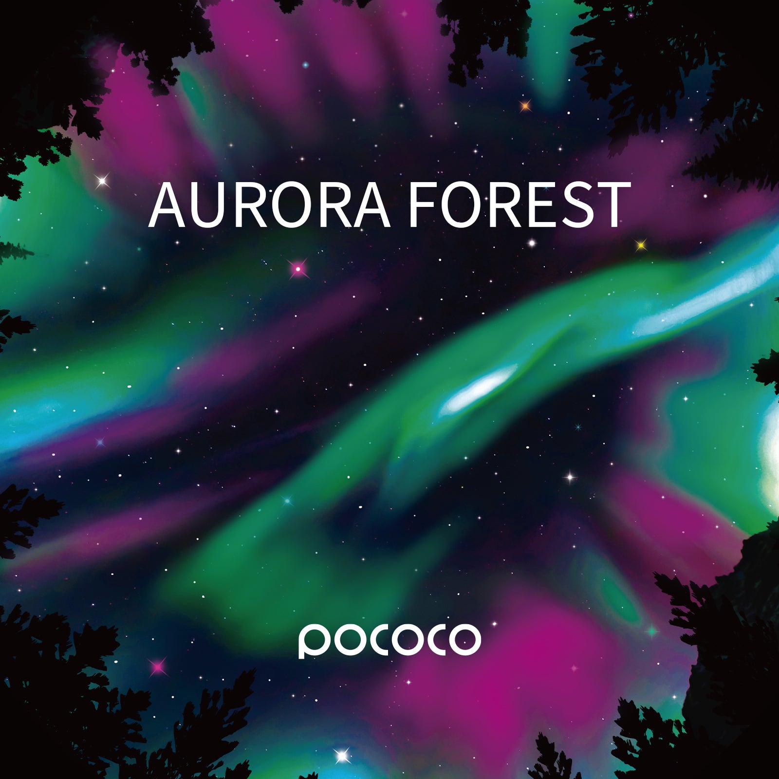 POCOCO Galaxy Projector Disc - Aurora Forest