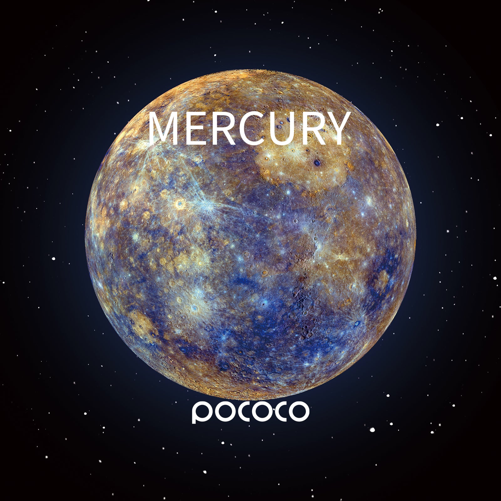 POCOCO Galaxy Projector Disc - Mercury