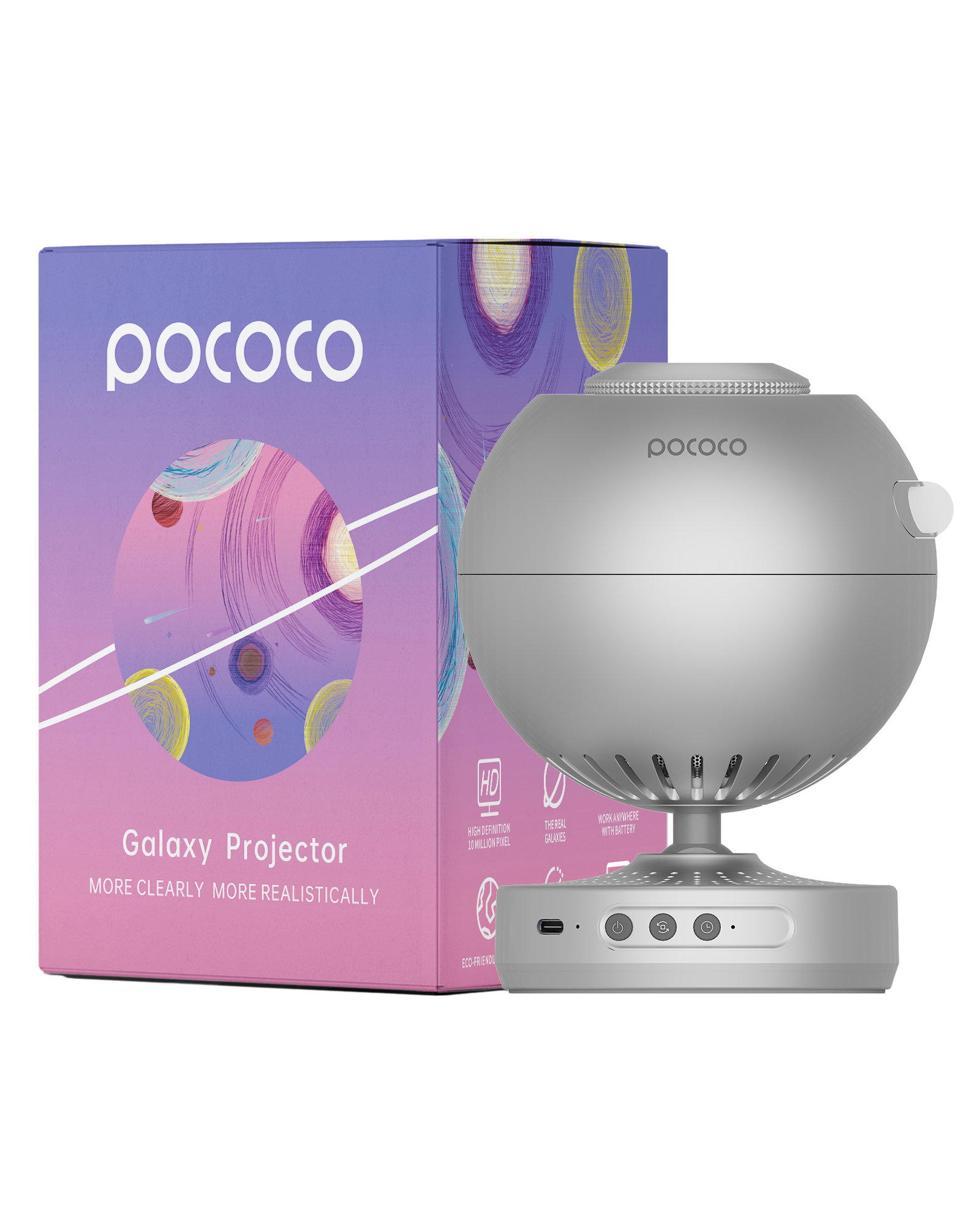 POCOCO Galaxy Projector - Silver