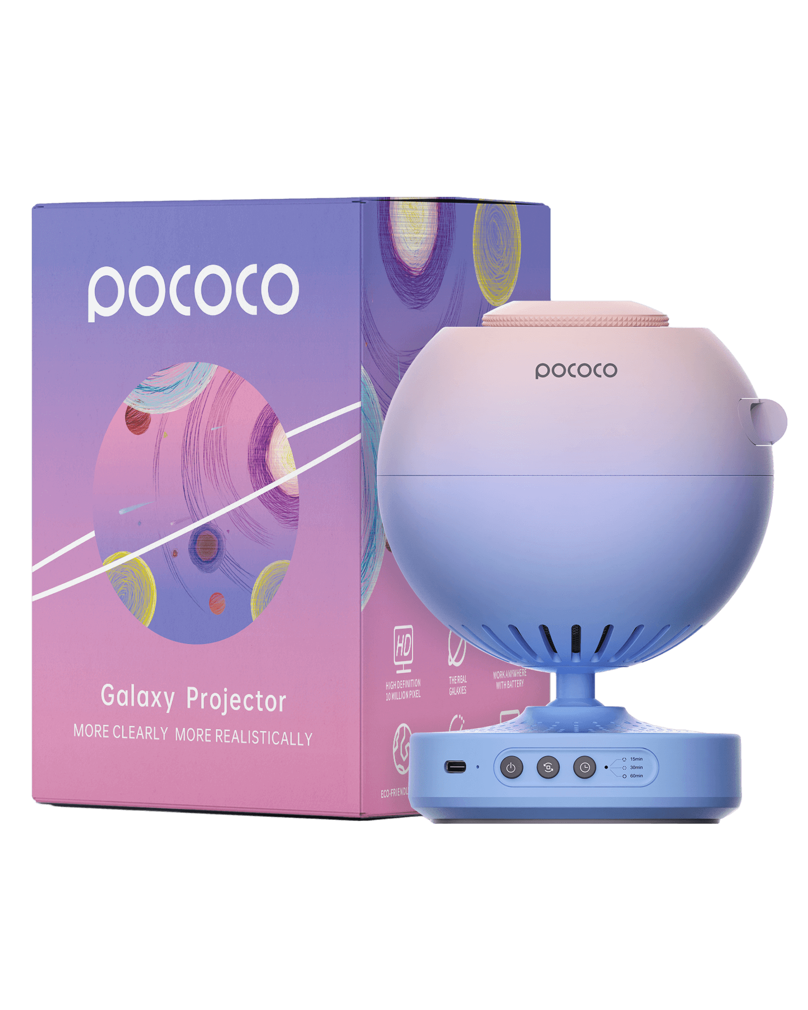 POCOCO Galaxy Projector - Blue Pink