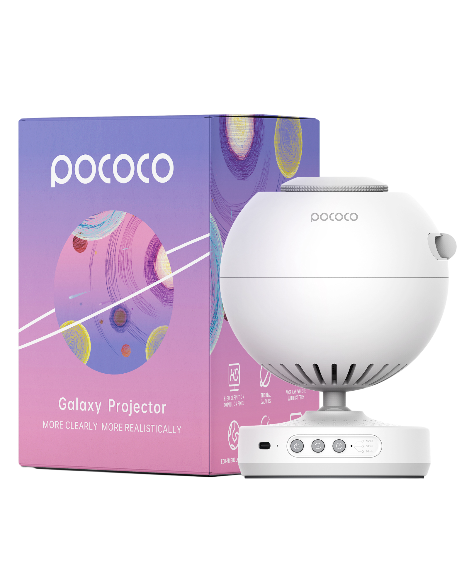 POCOCO Galaxy Projector - White