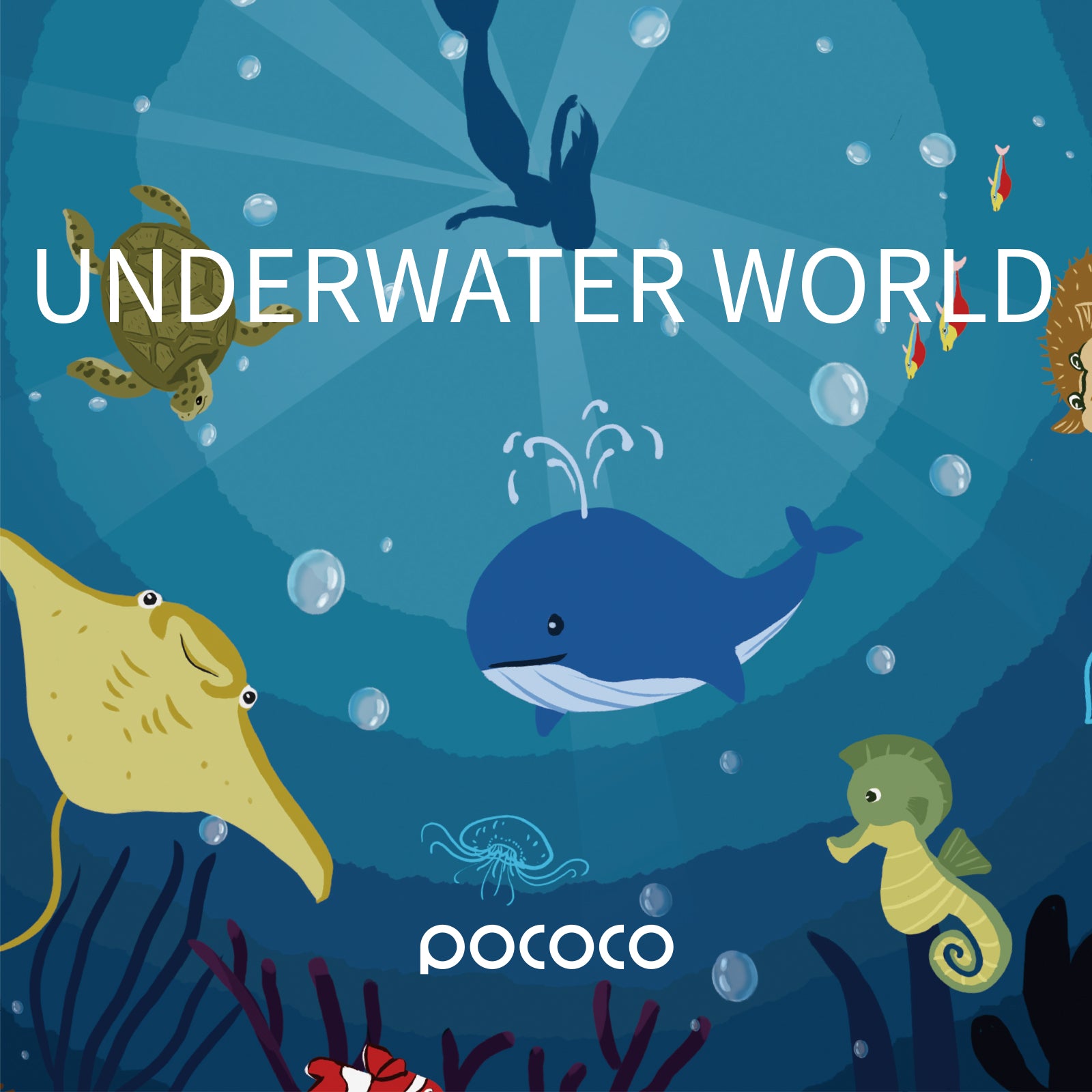 POCOCO Galaxy Projector Disc - Underwater  World